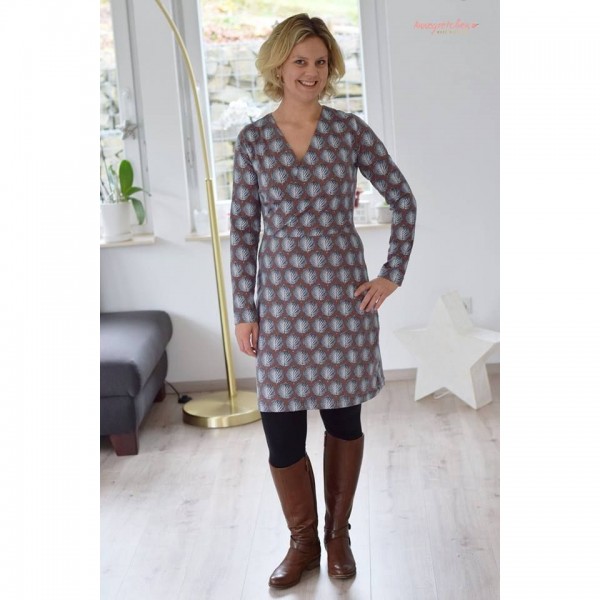 Snitmønster Kjole “Wickelkleid“ Dame str 32 - 58