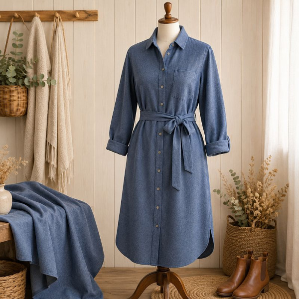 Fanell "Hudson melange" blue 1253