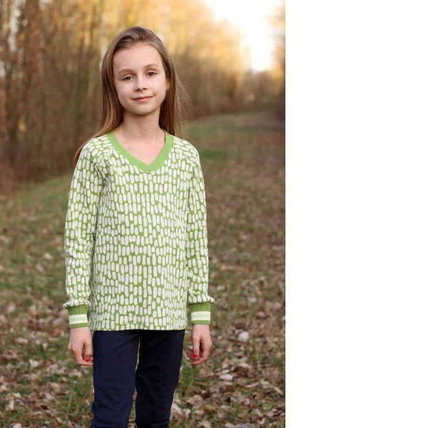 Snitmønster Sweater "Vicky" Kids str 74 - 164