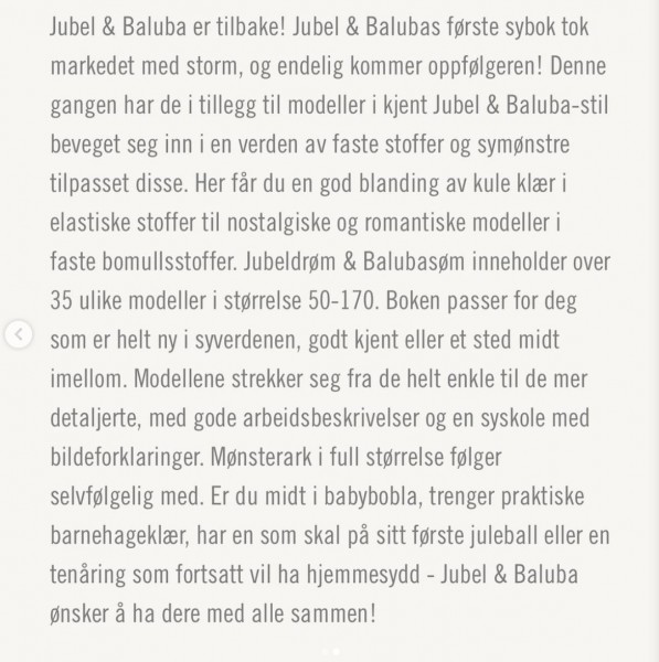 Bog "Jubeldrøm & Balubasøm"