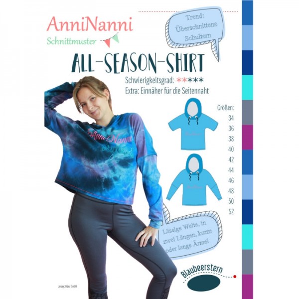 Snitmønster Dame-Shirt “All-Season-Shirt“ str...