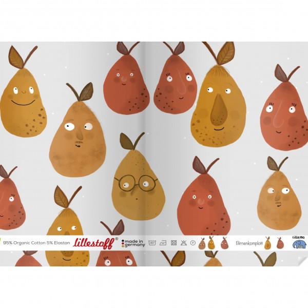 BIO-French Terry "Birnenkomplott" by Lillemo
