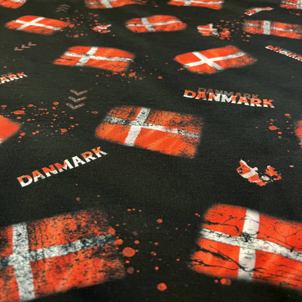 Bomuldsjersey "Dannebrog"