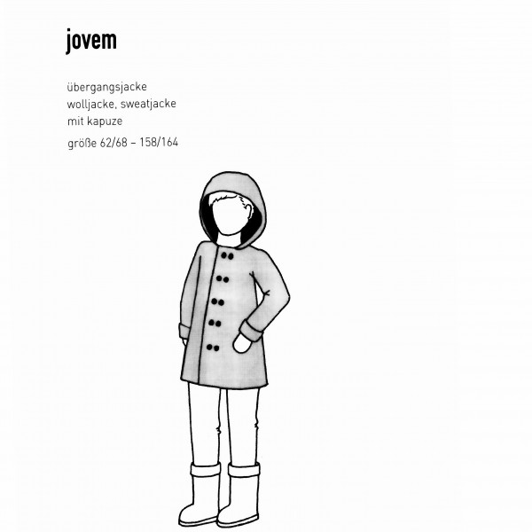 Snitmønster Børns-Jakke "Jovem" str 62/68 - 158/164