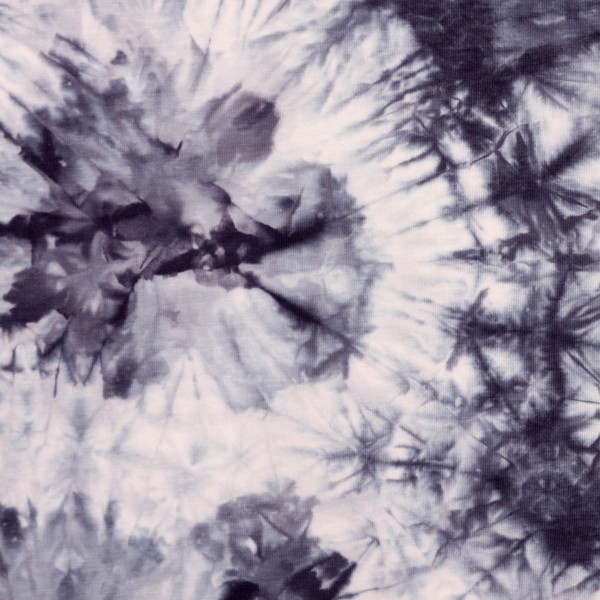 Bomulds-Jersey "Batik" blå