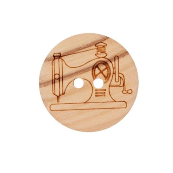 2-hul-træ-knap kollektion "Håndarbejde" (20 mm)