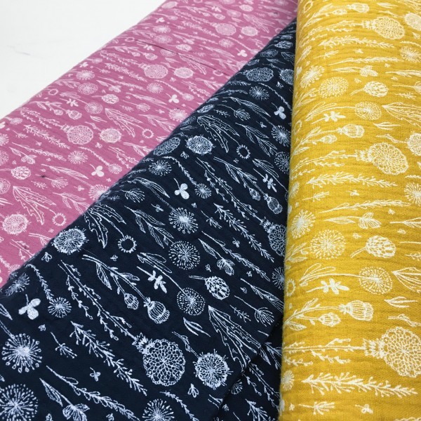 Double Gauze "Blomster eng" kollektion