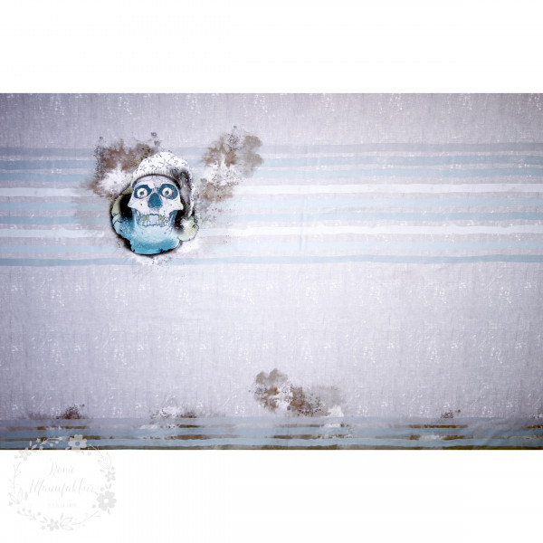 100 cm BIO-French Terry-Panel "Ghost" fra Tante...