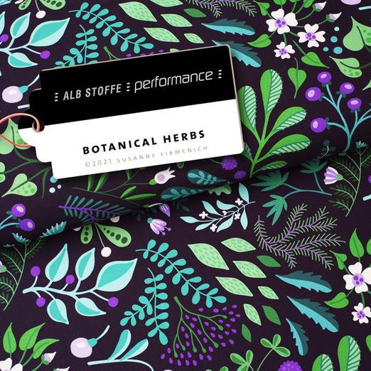 BIO-French Terry “Botanical Herbs“