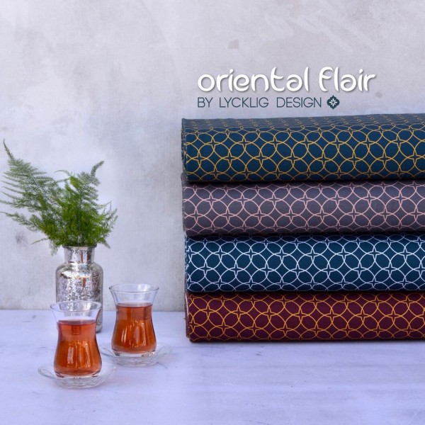 Bomuldsjersey kollektion "Oriental Flair" by Lycklig Design