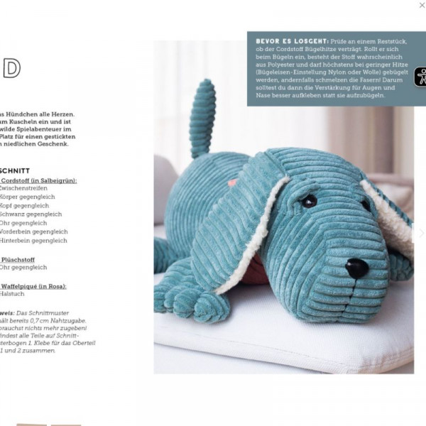 Bog "Kuschelgiganten nähen" – Seje BigFriends i skandinavisk look