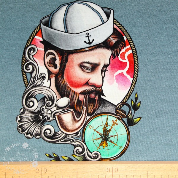 90 cm Bomuldsjersey-Panel "Sailor"