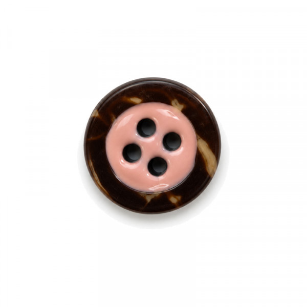 4-hul-kokos-knap kollektion Ø ca.15mm