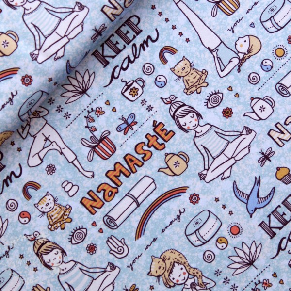 BIO-Bomuldsjersey " Susalabims Yoga"