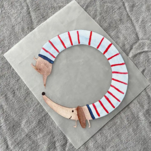 Bügelbild "Dackel"