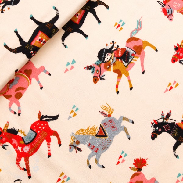 BIO-Interlock-Bomuldsjersey "Wildland" fra Birch Fabrics