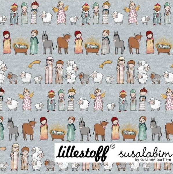 BIO-Bomuldsjersey "Krippenspiel" by Susalabim