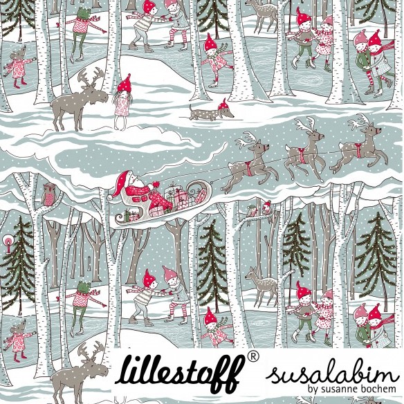 50 cm BIO-French Terry "Wichtelwinter" by Susalabim