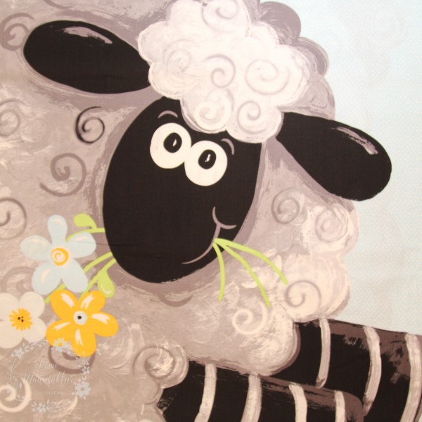 90 cm Bomuld-Panel “Lewe the Ewe“