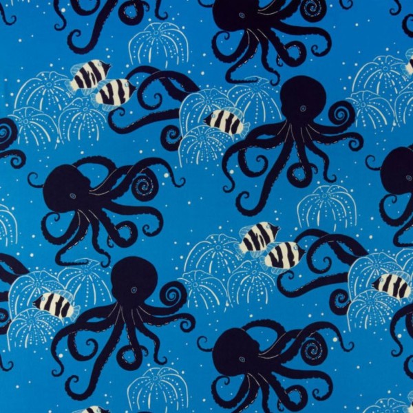 Bomuld "Deep Sea - Octavius" fra Alexander Henry
