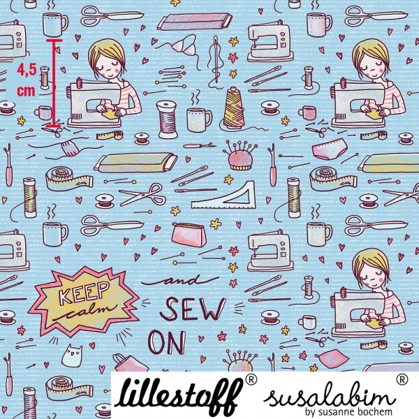 BIO-Jersey "Sew on" fra Susalabim