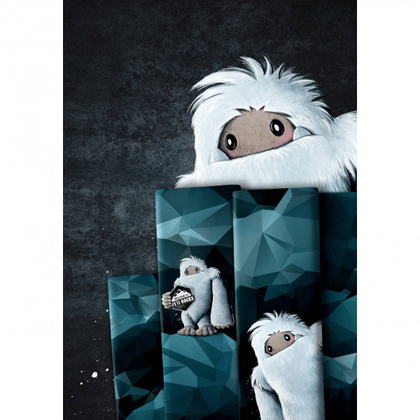 65cm French Terry-Panel "Yeti Rocks" by Thorsten Berger