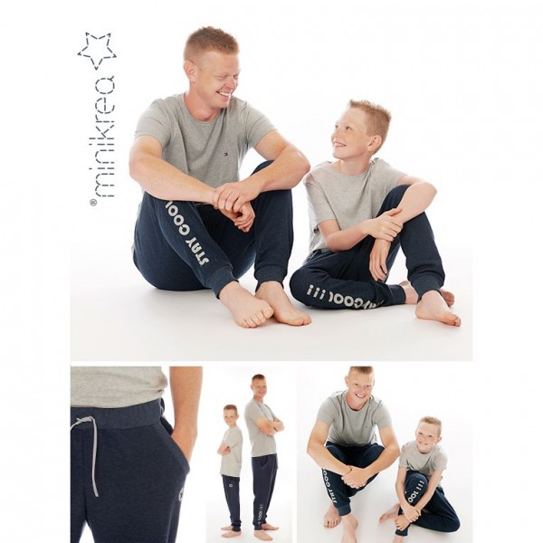 MiniKrea Snitmønster 66340 "Sweatpants str 2 - 16 Y & XS - XXL