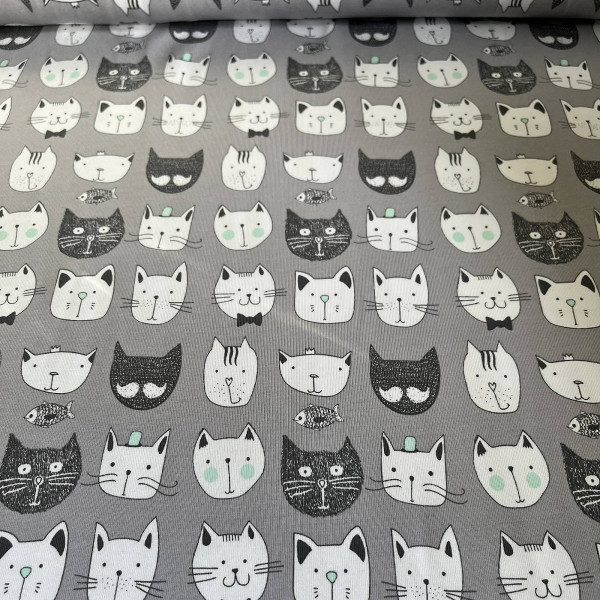 Bomuldsjersey “Katte“