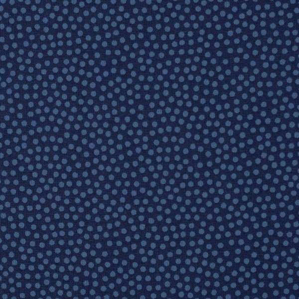 Bomuld "Dotty" prikker Ø 2 mm blå