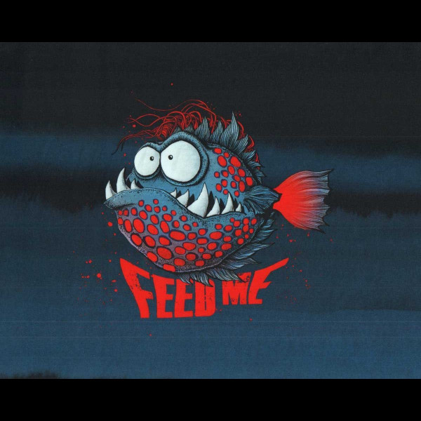 65 cm Bomuldsjersey-Panel "Franjo El Piranho" by Thorsten Berger