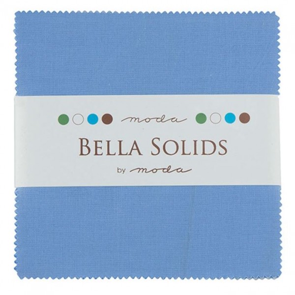 Charm Pack kollektion 5`` Square "Bella Solid" fra moda