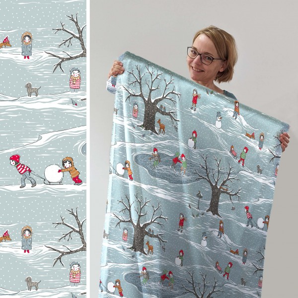 BIO-French Terry “Bellas Jahreszeiten - Winter NEU“