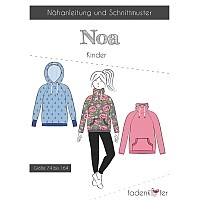 Snitmønster Hoodie “Noa“ Kids