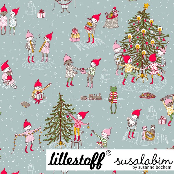 Bio-Jersey “Wichtelweihnacht NEU" fra susalabim