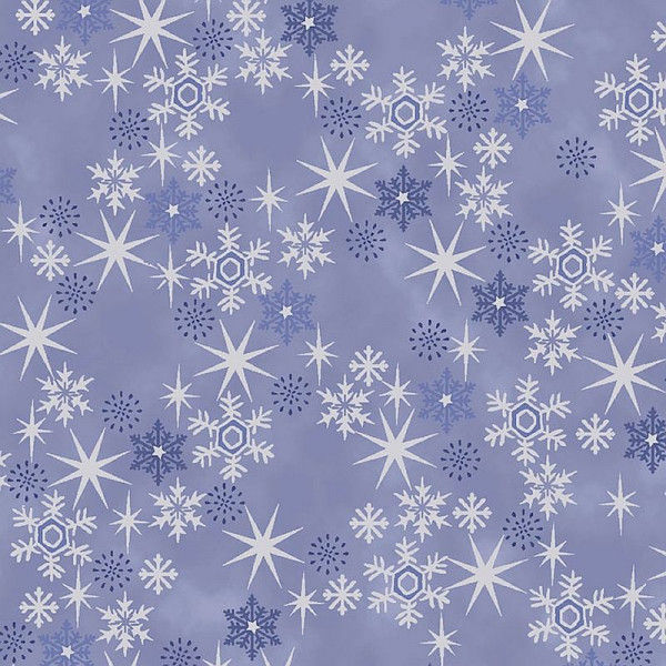 Bomuld "Snow Crystals" 4593-612