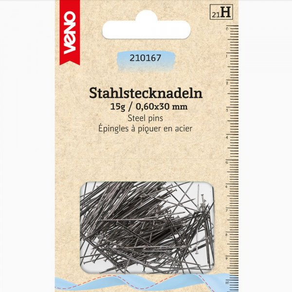 Knappenåle med pude – Pakke med 15g