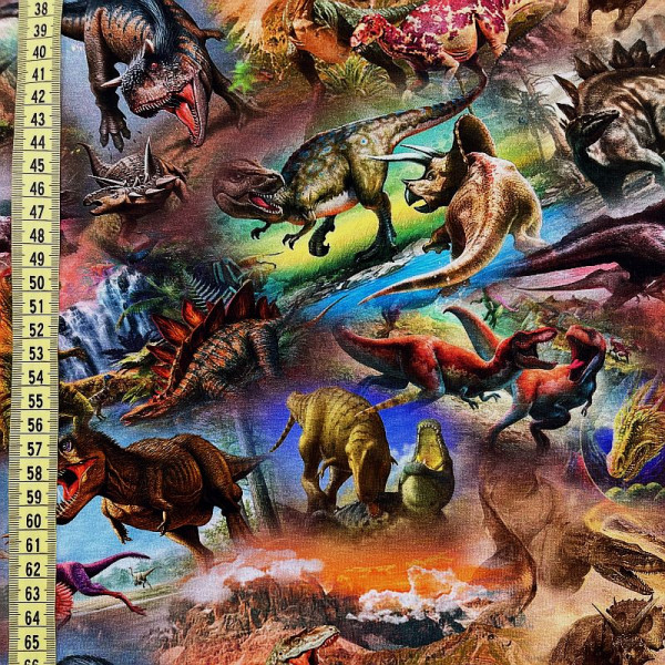 BIO-Bomuldsjersey "Farlige dinosaurer"
