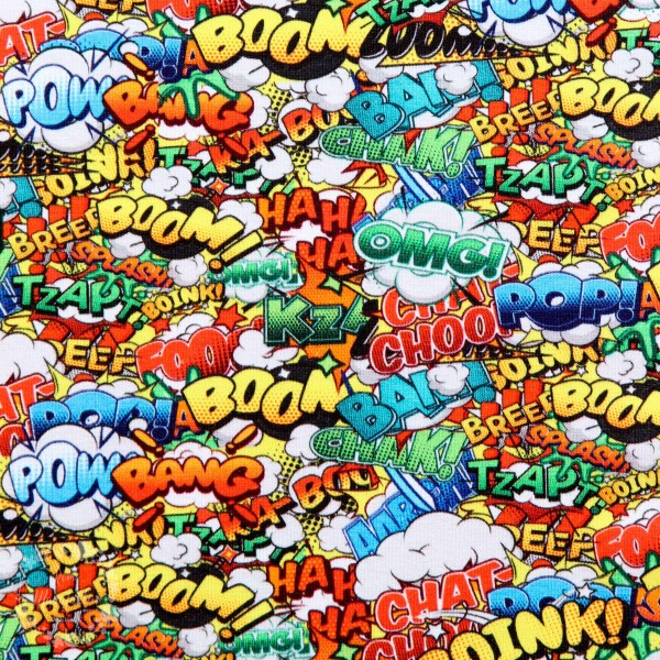 Bomuldsjersey “Comicstrip Supermann 2“ by Fräulein von Julie