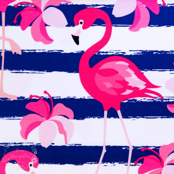 Bomuldsjersey "Luke" Flamingo