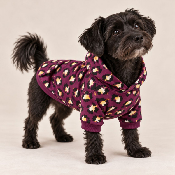 Papirmønster til hunde-hoodie str. 3XS - 6XL