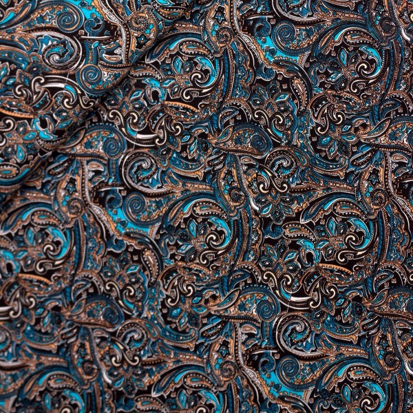 Vævet viscose "Paisley"