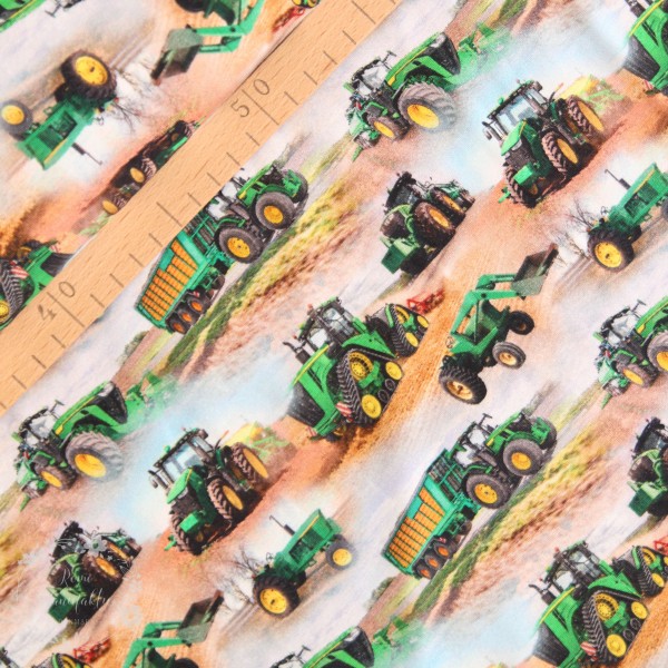 Bomuldsjersey "Traktor"