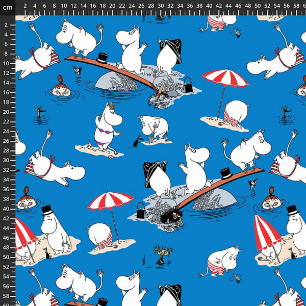 Bomuldsjersey "Moomin" 138-3