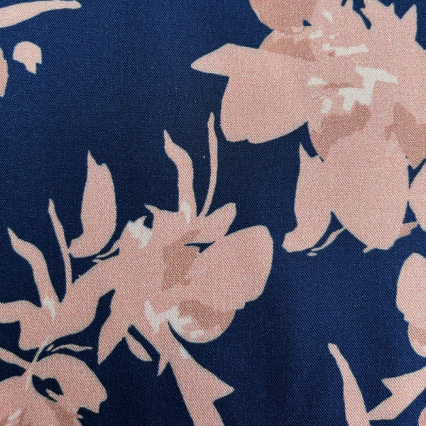 Viskose Twill "Fall Flower night-rust" von mind the MAKER