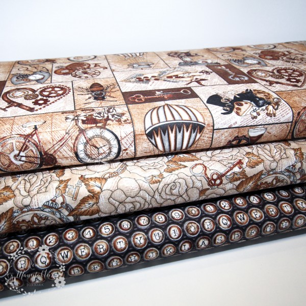 Bomuld “Unknown Voyage - Patch Tan" by Tana Mueller