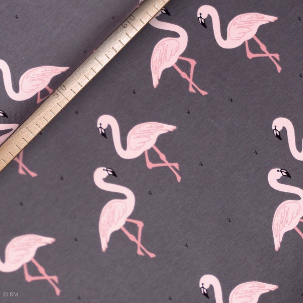 BIO-French Terry "Flamingos" by Bloome Copenhagen