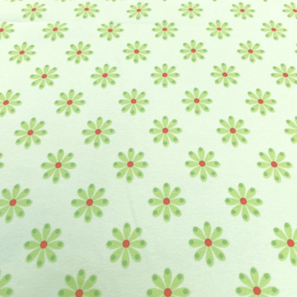 1 m BIO-Jersey "Gretelies blomster"