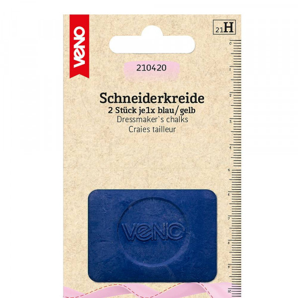 Schneiderkreide blau und gelb