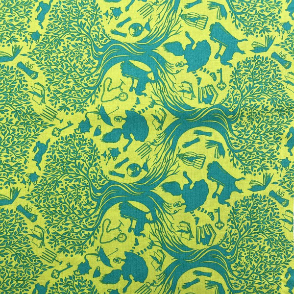 Bomuld "Curiouser and Curiouser - 166 Down the Rabbit Hole" by Tula Pink