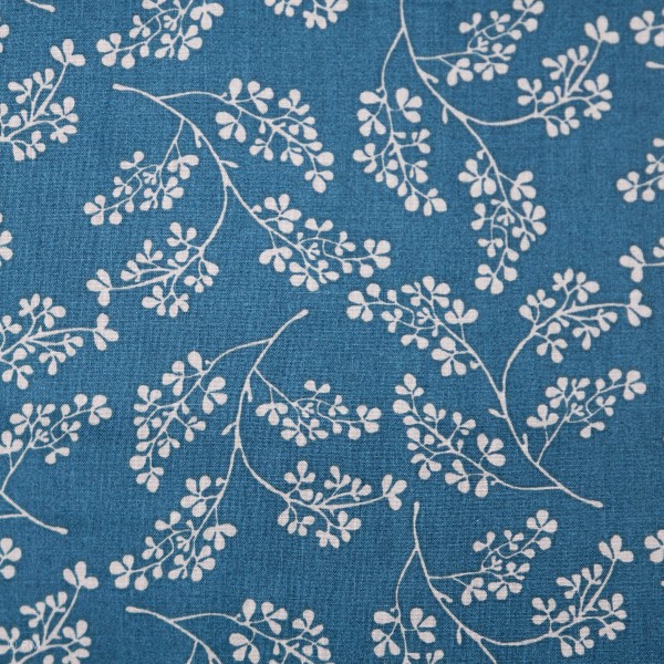 Bomuld "Farmhouse" 14625-BLUE